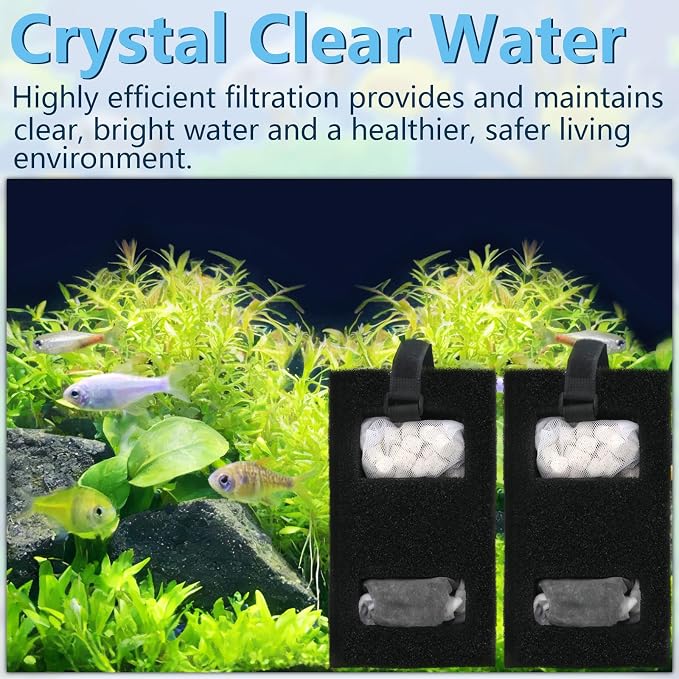 2Aquarium Filter Media Set for Fluval SPEC, EVO Betta Flex Desktop Aquarium | Filter Media Replacement Includes Biomax Filter Media, Carbon Filter Refills, Foam Filter, Filter Cord and Cleaning Brushes