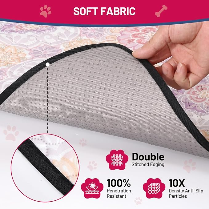 Washable Dog Pee Pads - Absorbent Reusable Puppy Training Pads, Waterproof Leak - Proof & Non - Slip for Crate Whelping Potty Training 36x41 (Pack of 2)
