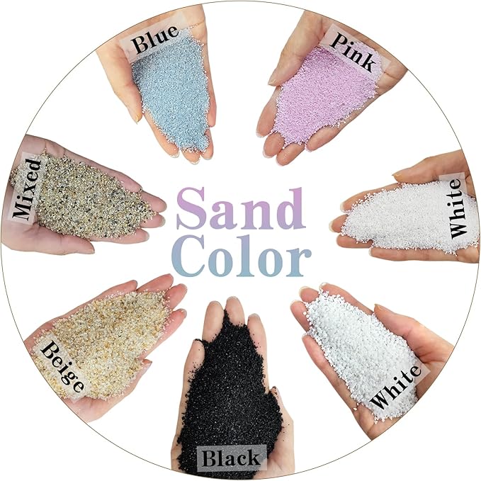FANTIAN 20 lbs Aquarium Silica Sand. 0.4-0.8 mm Mini Gravel Substrate for Fish Tank, Plants Potted, Fire Pits, Candle, Vase Filler and Crafts