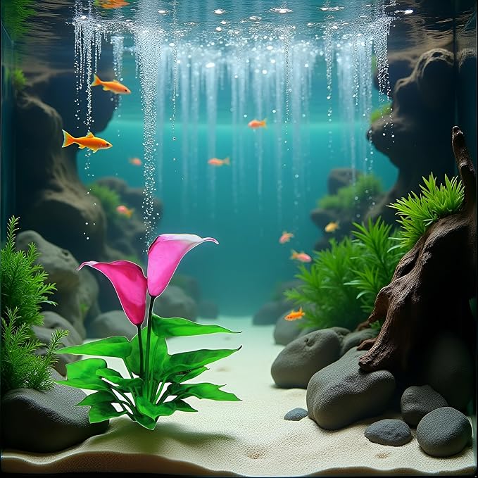 1Pc Aquarium Decoration Artificial Aquatic Plant Waterweed Craft Silk Flower Plastic