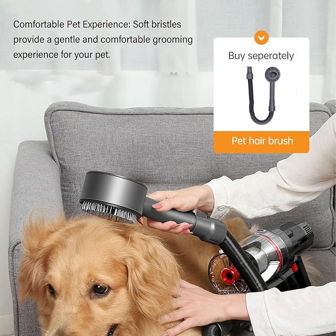 Pet Hair Brush Vacuum Pet Brush Vacuum Attachmnet Dog ABS Easy Assembly Attachment Tool for P11