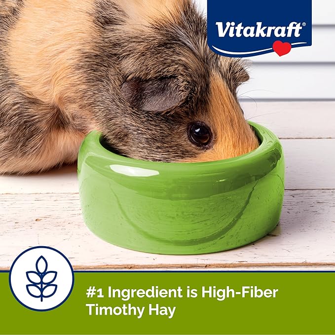 Vitakraft Vita Smart Guinea Pig Food - Complete Nutrition - Premium Fortified Blend with Timothy Hay for Guinea Pigs,8 Pound,(Pack of 2)