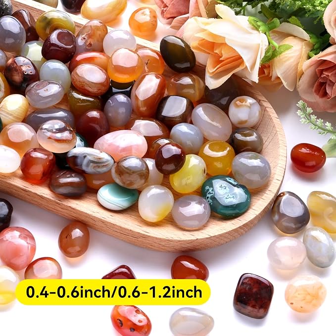 Colored Bee Bath Marbles Landscaping Decorative Glass Vase Polished Rocks | Garden Potted Plant,Tumbled Mancala Stones,Indoor Agate,Crystal,DIY,Aquarium Gravel,Terrarium Fish Tanks