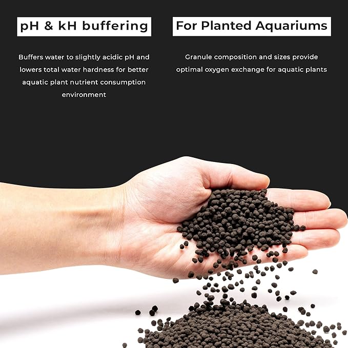 Ultum Nature Systems Controsoil - Freshwater Aqua Soil Substrate for Fish, Shrimp, Live Plant Propagation and Aquascaping - 6.8pH Low Ammonia, Volcanic Ash - Black, Normal (3 Liter)