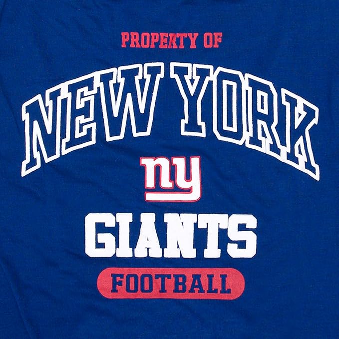 NFL New York Giants Dog T-shirt Large. - Licensed Shirt for Pets Team Colored with Team Logos- Premium Stretchable Materials for the comfort of your Dog & Cat