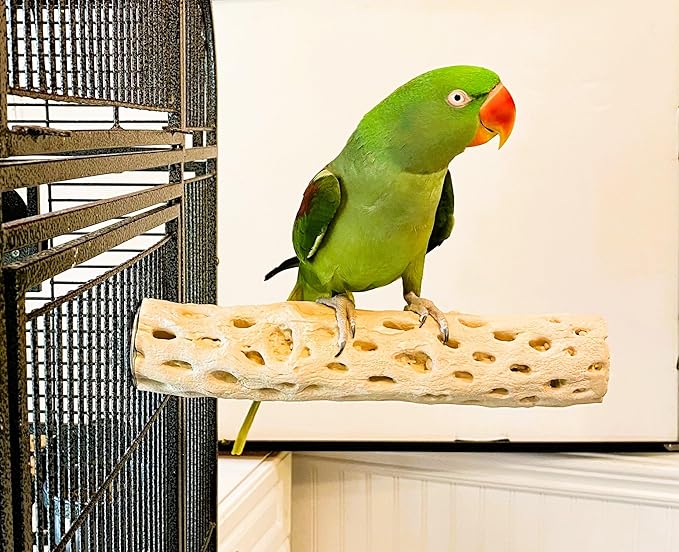 Polly's Manu Mineral Perch for Parakeets, Cockatiels, Macaws, Amazons (X-Large)