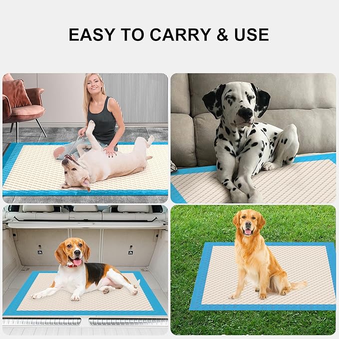 Gardner Pet Ultra Absorbent Thicker Dog Pee Pads Extra Large XL 27.6"x33.5" Leak-Proof Odor-Control Blue Puppy Training Pads Full Edge-Wrapping Pad for Dogs, Puppies, Doggie, Cats, Rabbits - 18 Ct