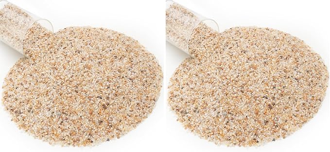 NUPICK 1-3mm Coarse Sand for Plants, 10lb Aquarium Sand for Terrarium (Pack of 2)