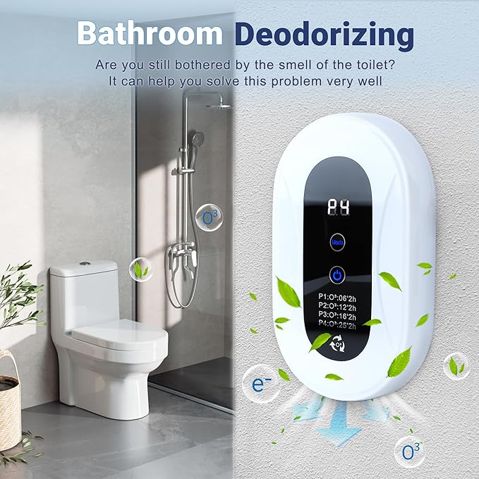 Air Purifier for Strong Odor, Litter Box Deodorizer for Cats & Dogs, Odor Control for Bedroom, Toilet, Kitchen, Smoke & Pet Areas, Quiet Air Freshener for Home(1)