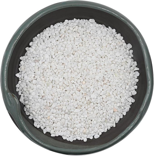 10 LBS White Pea Gravel, Natural Succulent and Cactus Gravel Pebbles, Pebbles for Indoor Plants, Natural Gardens Mulching, for Houseplants, for Aquarium Gravel, to Maintain Soil Aeration(4-6mm)