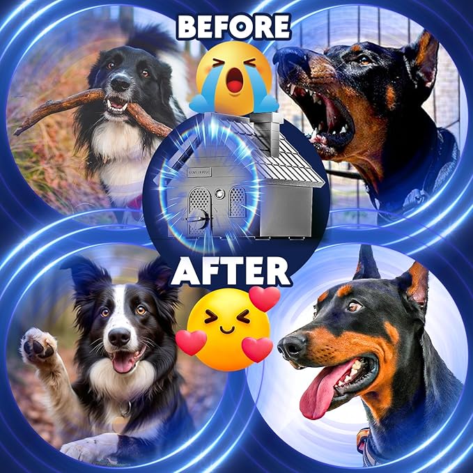 AODA Anti Barking Device for Dogs, Ultrasonic Dog Bark Deterrent Devices, Dog Barking Silencer up to 50 FT, Dog Barking Control Device, Bark Box Indoor Outdoor Use