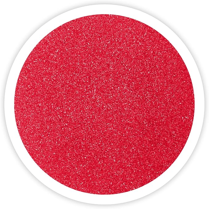 Sandsational Sparkle Guava Unity Sand, 1 LB (16 oz), Bright Red Colored Sand for Weddings, Vase Filler, Home Décor, Crafts, Terrariums, and More