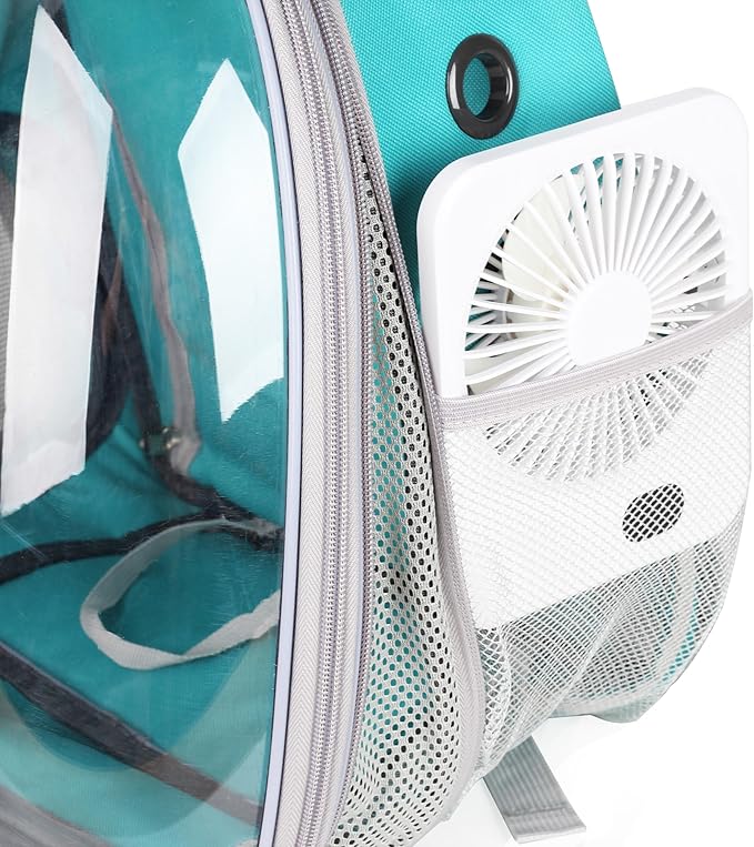 LOLLIMEOW Mini Fan for Pet Carrier Backpack, Bubble Backpack Carrier, Cats and Puppies,Airline-Approved, Designed for Travel, Hiking, Walking & Outdoor Use (Mini Fan)