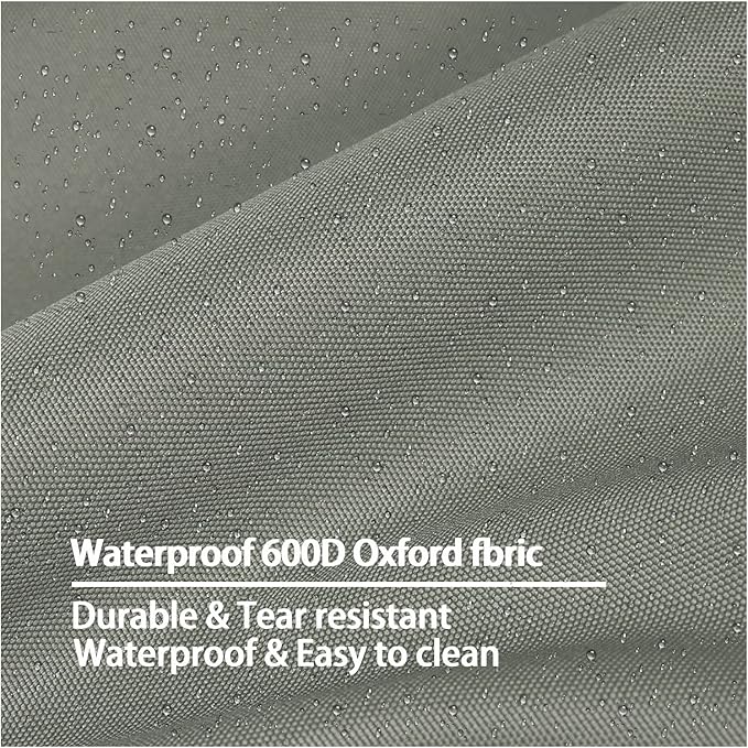 Dog Bed Cover,Waterproof Tough Plastic DIY Pet Bed Cover,Non Stick Hair Easy to Clean Rectangular Fillable Dog Bed Covers with Zipper(Greyish Green,44" L x 32" W x 4" Th,Cover Only)