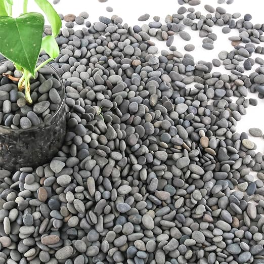 7lb Natural River Rocks Pebbles for Plants & Succulents, Decorative Outdoor Landscaping Garden Rocks, Mexican Beach Pebbles for Aquarium & Vase Decor