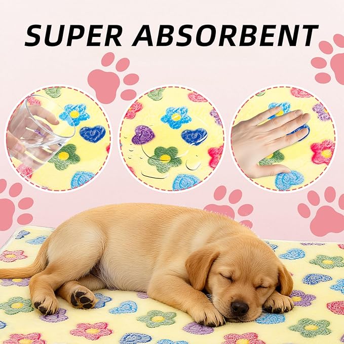 PETKNOWS 6PCS Guinea Pig Fleece Blankets, Washable Small Animal Fleece Bedding Cage Liners Absorbent Pet Pee Pad Sleep Mat Pad Cover for Hamster Ferret Rabbit Chinchilla Hedgehog