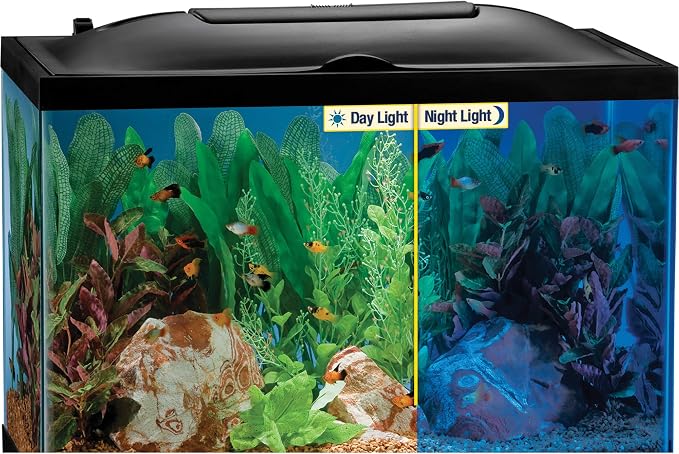 Marineland LED Light Hood For Aquariums, 24 Inches By 12 Inches, Natural Shimmering Light With Night Light Effect