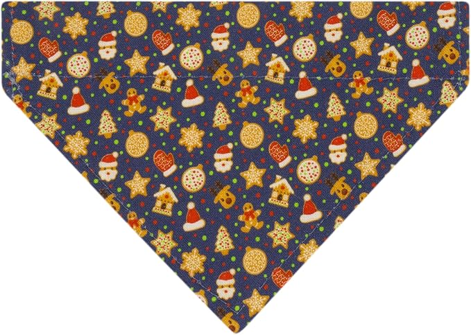Ultra Joys Cat Collar with Bells - Breakaway for Cats, Boy & Girl Cat Collars Kitten Collar with Bell - Break Away Collar for Cats - Breakaway Cat Collar with Bandana Gingerbread Man Small
