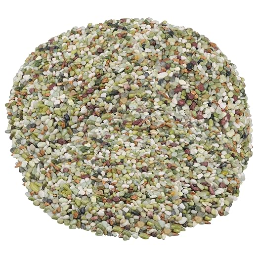 Landscaping Pebbles, Green River Rocks, Ornamental Decor Stones, 10 Pounds | Gravel Filler For Home Decoration, Flower Bed, Fish Tank, Plants, Vases And Succulents Landscaping