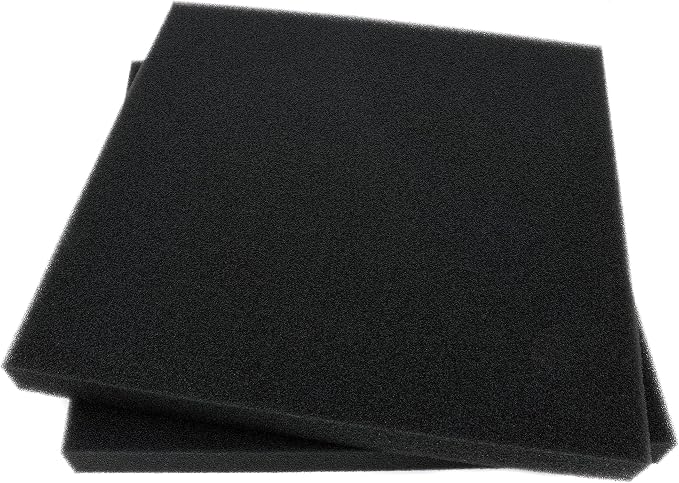 Aquarium Filter Bio Sponge Pad, Foam Sponges Filter Media, Cut fit it Filter Accessories for Fish Tanks and Ponds (18"x18"x1.6" (50PPI) 2 Pack)