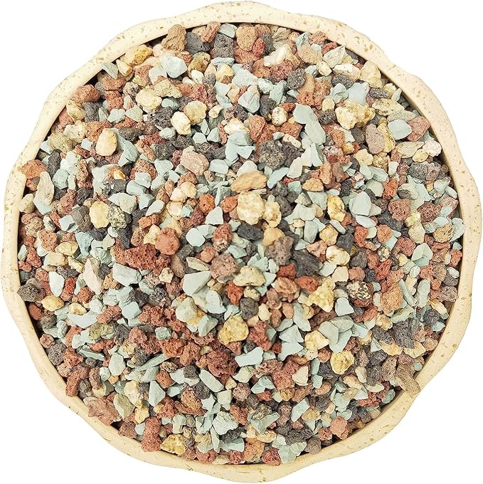 Boniosz 5lb Bonsai Succulent and Cactus Soil 1/8-1/4 inch Gritty Mix Rocks Gravel for Terrarium Top Dressing Decorative Pebbles Potting Soil Amendment for Pots Indoor Plants, Fast Drainage, Balance PH