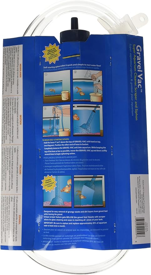 Penn-Plax Gravel Vacuum for Aquariums | Make cleaning and tank maintenance quicker and easier (GV9)