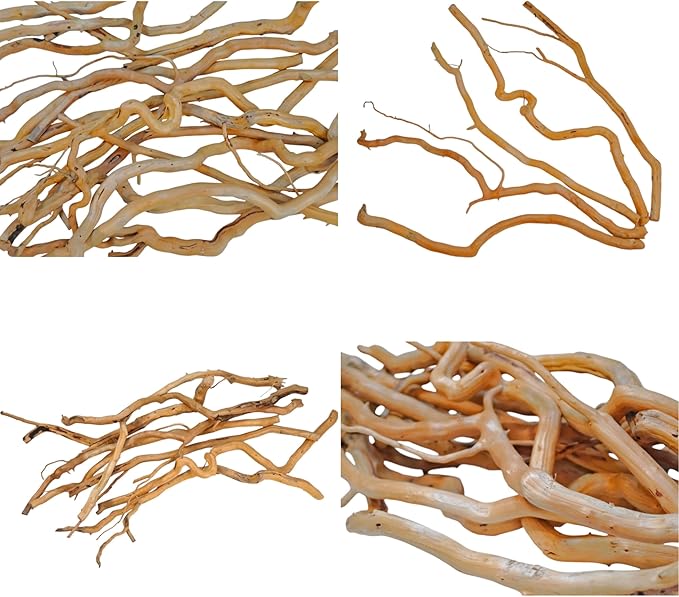 Azil Natural Aquarium Driftwood Root – Driftwood for Aquarium Decor, 250g ≈ 0.551 lb (10″–15''), Fish Tanks, Terrariums, Aquascaping & Planted Tanks