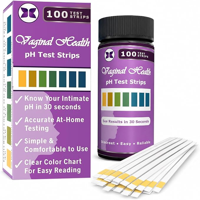 Just Fitter Vaginal pH Balance Test Strips. Personal Wellness Kit for Women. Supports Feminine Hygiene, Body Balance Awareness, and Everyday Confidence – 80 + 20 Strips
