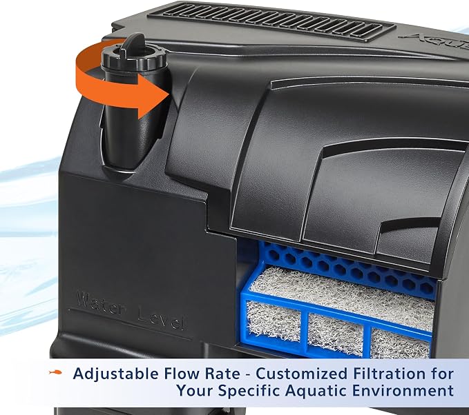 Aqueon SmartClean Power Filter with EcoRenew Filter Cartridge, Quick and Easy Water Changes, Quiet Operation, Adjustable Flow, for 10-20 Gallon Freshwater and Saltwater Aquariums, Medium (Pack of 12)