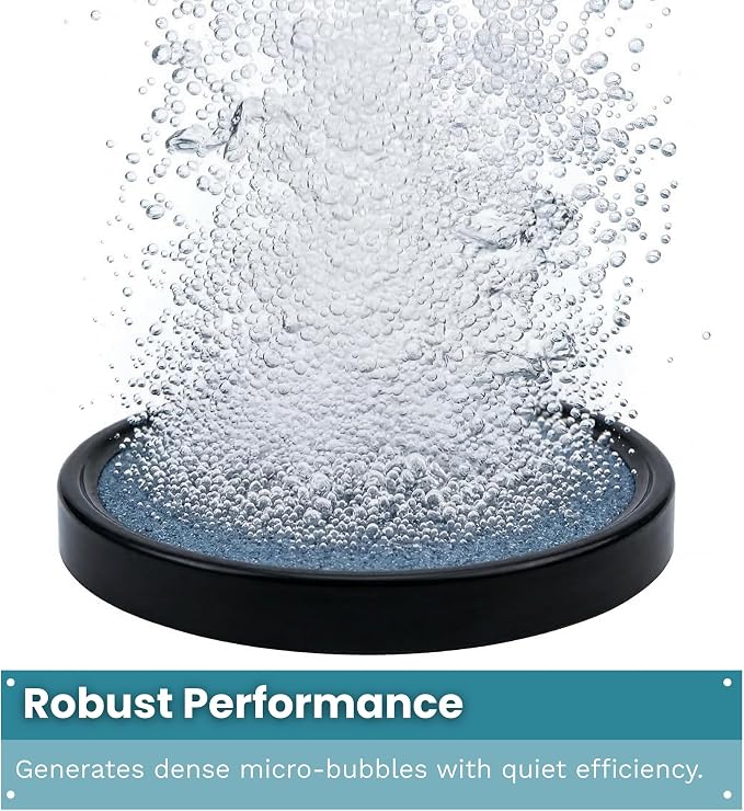 5 Inch Pond Aeration Micro Bubble Stone Diffuser Disc | High oxygen transfer, promotes beneficial bacteria, reduces sludge and toxic gases