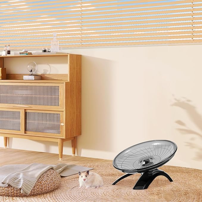 POPETPOP Silent Hamster Running Wheel 7.08 Inch Exercise Wheel for Small Pets Like Hamsters Gerbils Hedgehogs Quiet Spinning Sports Toy