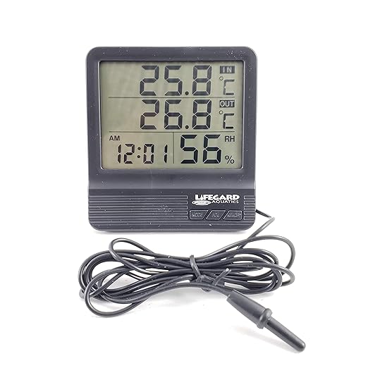 LIFEGARD DIGITAL THERMOMETER HYGROMETER with Probe