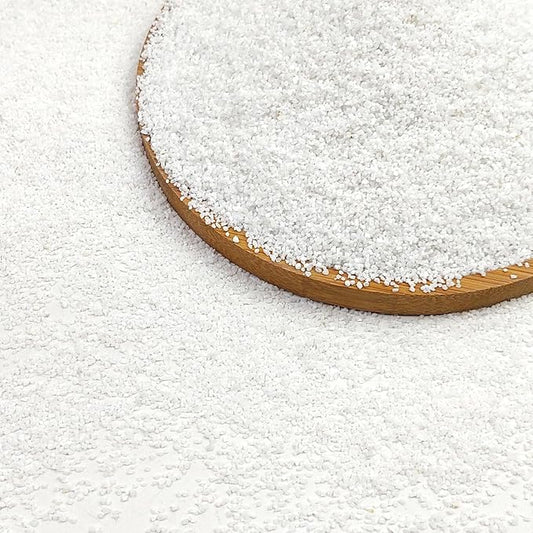FANTIAN 5 lbs Aquarium White Sand, 0.4-0.8 mm Aquarium Substrate for Fish Tank. Decorative Sand for Fish Tank, Paintings, Plants Potted, Fire Pits, Candle, Vase and Crafts