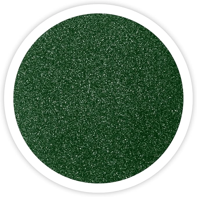 Hunter Green (Holly) Unity Sand, 1 LB (16 oz), Dark Green Colored Sand for Weddings, Vase Filler, Home Decor, Crafts, Terrariums, and More