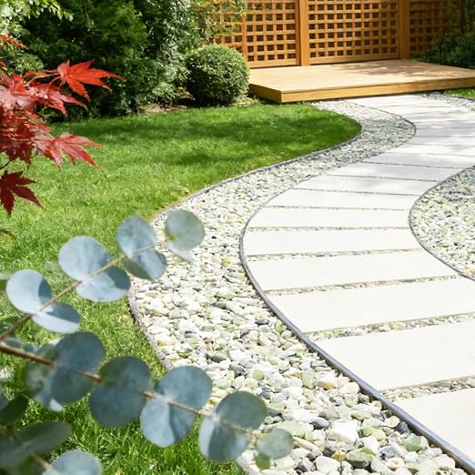 3/8 Inch Mixed Color Polished Landscape Decorative Stone, 6Lb | Mixed Color Matching, High Hardness and Wear Resistance, Easy to Clean, Soft and High-End Color