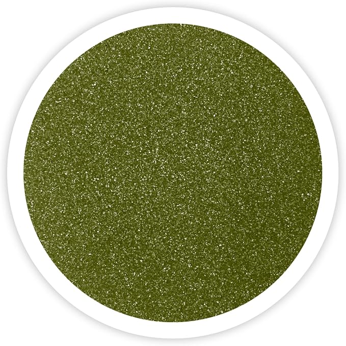 Fern Green Unity Sand, 1 LB (16 oz), Olive Colored for Weddings, Vase Filler, Home Decor, Crafts, Terrariums, and More