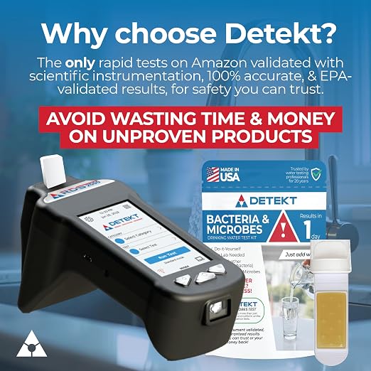 Detekt® Bacteria in Water Test Kit - Drinking, Tap & Well Water - 72 Hrs