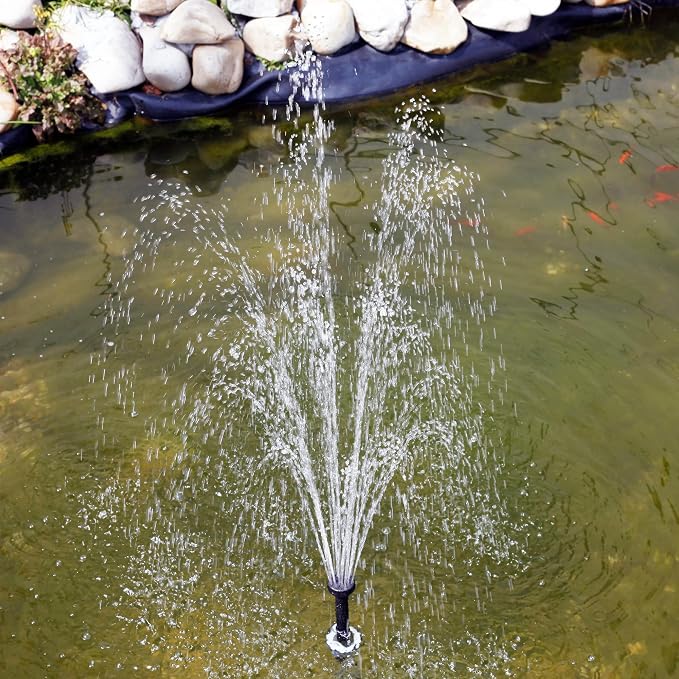 25W Solar Panel with Dry-Run Water Pump KIT (No Backup Battery) | DC Dry-Run Protection Water Pump, 370GpH, 18V 25W Solar Panel, For Fountain, Fish Pond, and Aquarium, No Backup Battery