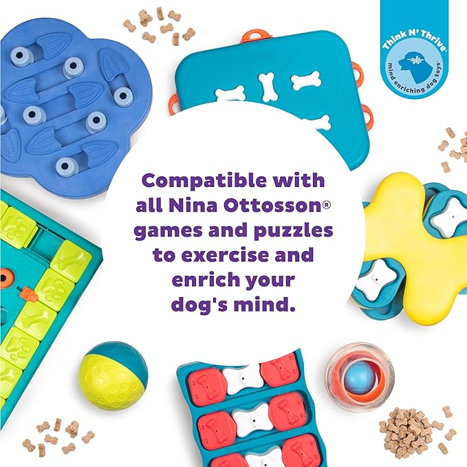 Outward Hound by Nina Ottosson Puzzle Bitez USA Made Dog Treats,Peanut Butter Flavor,Bite-Sized Training Reward and Interactive Puzzle Toy Treats,7.5oz,(Pack of 2)