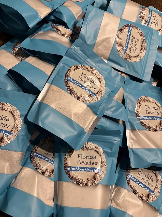 Florida Beaches Sand Soft, Fine Sand (16 oz / 1 LB) for Vase Filler, Coastal Decor, Weddings, Terrariums, Aquariums, and DIY Crafts - Natural & Cleaned from Various South Florida Beaches
