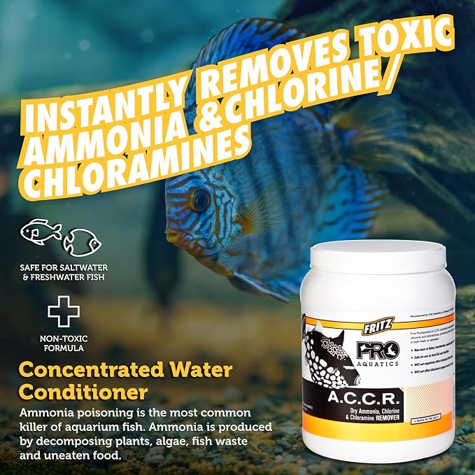 Fritz PRO - A.C.C.R. Concentrated Dry Ammonia, Chlorine and Chloramine Remover - 4lb