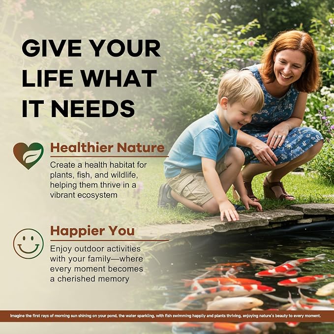 Dr.Raifya's Muck Reducer, Pond Sludge & Water Fountain Clarifier, 8 OZ | Beneficial Bacteria for Ponds, Naturally Removes Muck & Controls Odor, Safe for Fish & Wildlife, Easy to Use - 4,500 Granules