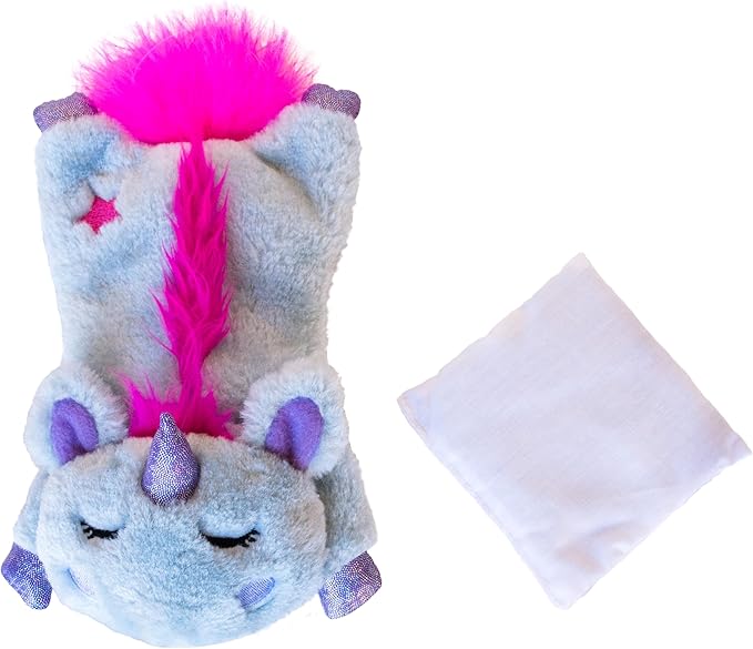 Catstages Cuddle Pal Unicorn Soothing Plush Purple Cat Toy, 8.5" x 5.5"