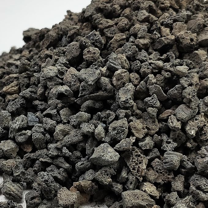 FANTIAN 2 lb Black Lava Rock for Plants, 5-8 MM Horticultural Volcanic Rock | Small Black Crush Lava Rocks Pumice for Plants, Safe for Aquarium, Succulent Drainage Fire Pits Outdoor