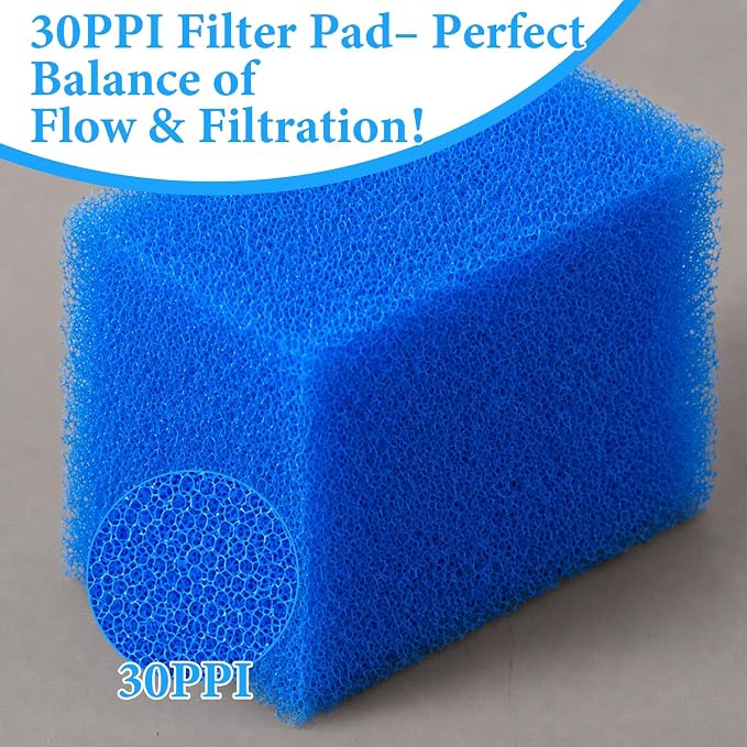 Threlaco 6 Pack Foam Filters Compatible with AquaClear 20 Power Filter, Aquarium Foam Insert, Replacement Sponge Pads for Use in Freshwater & Saltwater Aquarium