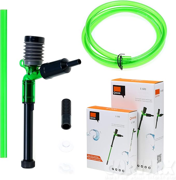 Corisrx Fish Tank Gravel Cleaner Vacuum - Labor-Saving 4 in 1 Compacted Aquarium Water Changer Filter Kit, No Spill 5 ft Water Hose Sand Vacuum, Aquarium Drain Pump Siphon - Gravel Vacuum (18"-23")
