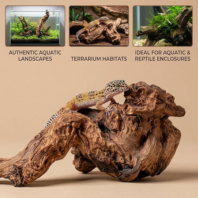 12PCS Driftwood for Aquarium, Wood Decor for Aquascaping, Reptile Habitat Decoration and Home Decoration