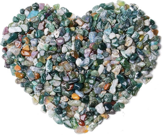 QINJIEJIE 0.9Lbs Aquatic Agate Rocks for Plant Bulk Decorative Sand Aquarium Gravel Pebbles Stones Vase Filler Fish Bowl Decorations Turtle Tank Decor Crystal Chips Rocks for Betta Fish
