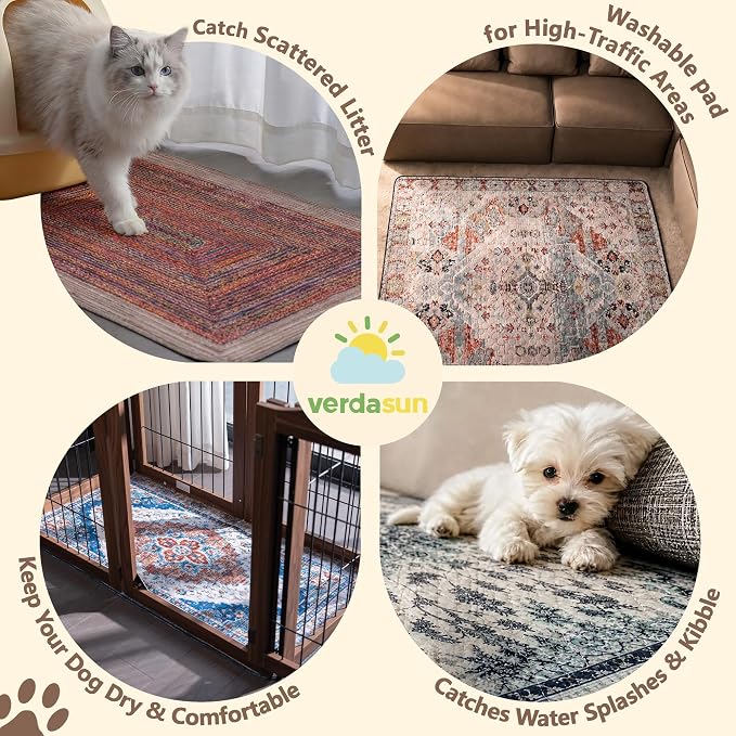Washable Pee Pads for Dogs, Reusable Puppy Potty Training Pads, Ultra-Absorbent Thick Waterproof Leak-Proof Non-Slip Pads & Mat for Crate, Playpen, Floor, Whelping & Housebreaking , 2 Pack 36"x36"