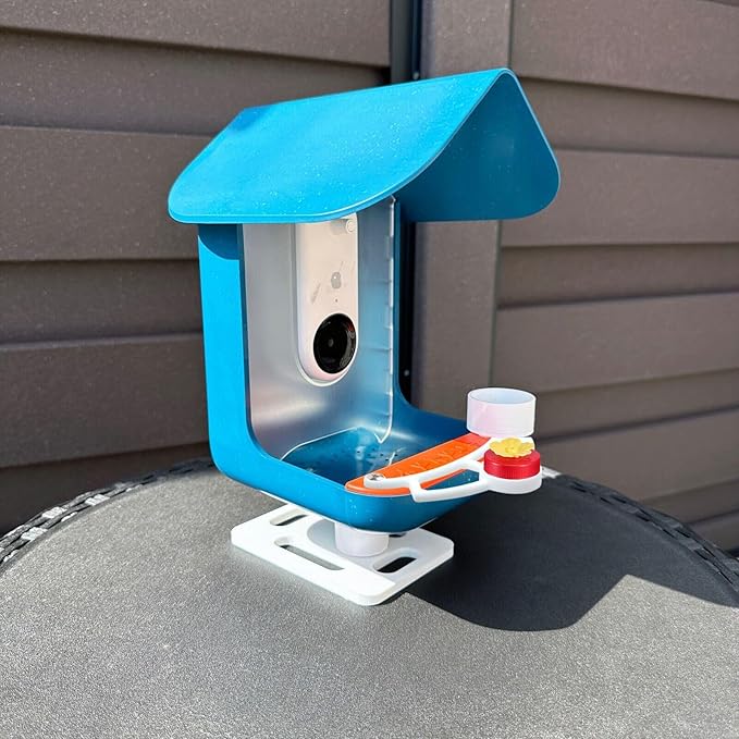Perch Compatible with Bird Buddy, Wider Extension Perch for DIY Add-ons, Ideal Gift for Bird Lover (White)